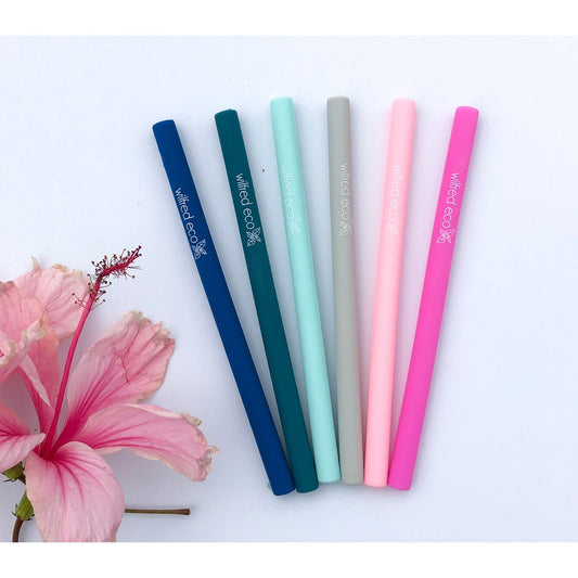 Single Silicone Straw - Multiple Sizes and Colours - CHP1 - Wilfred Eco