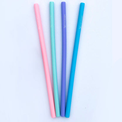 Tall Straight Straws - Pastels 4 Pack - SR4 - Wilfred Eco